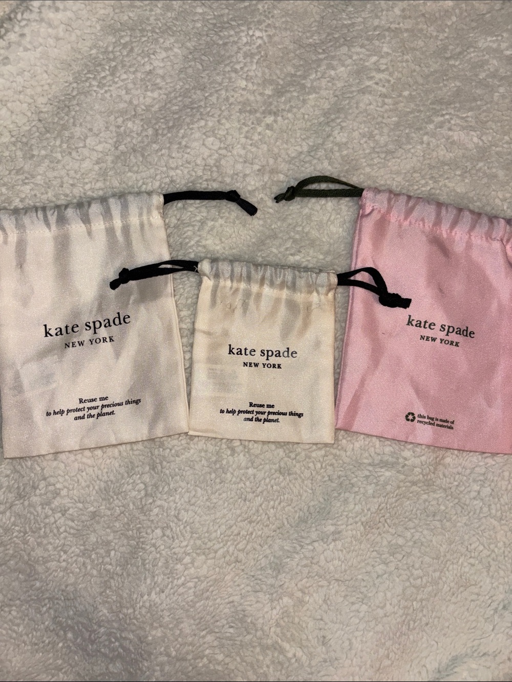 Kate Spade dust cover bags- set of 3